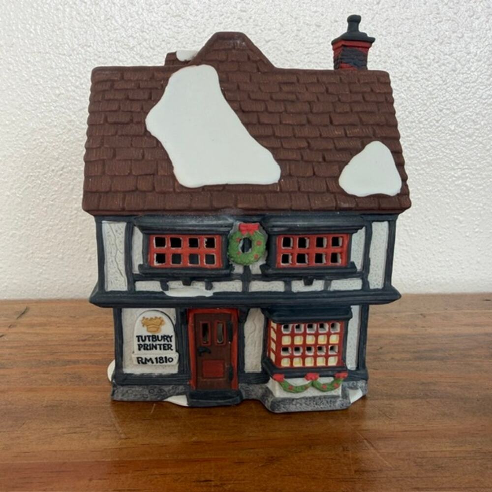 Department 56 Dickens Village Collection 1990 Tutbury Printer 55689